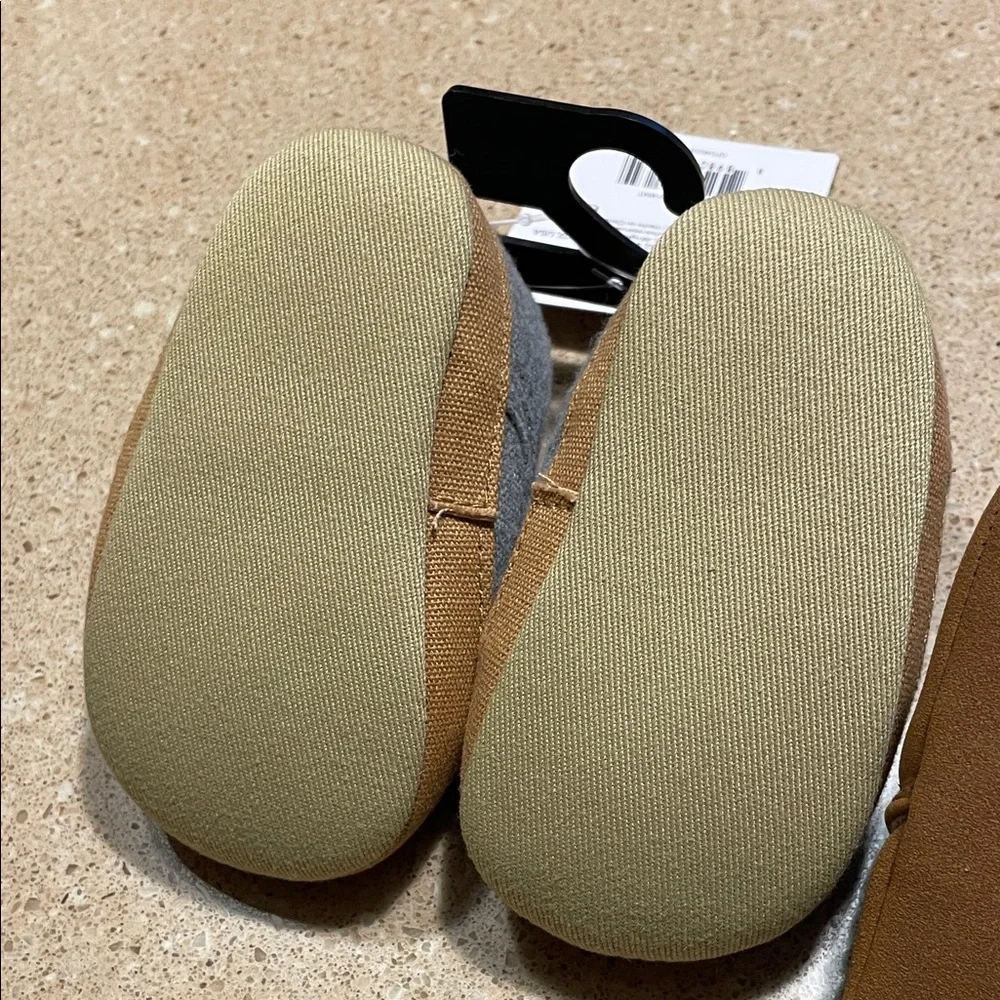Carter's Child of Mine Gray and Brown Baby Shoes